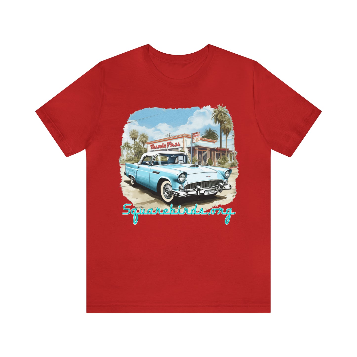 "Squarebird" Unisex Soft Cotton T-Shirt