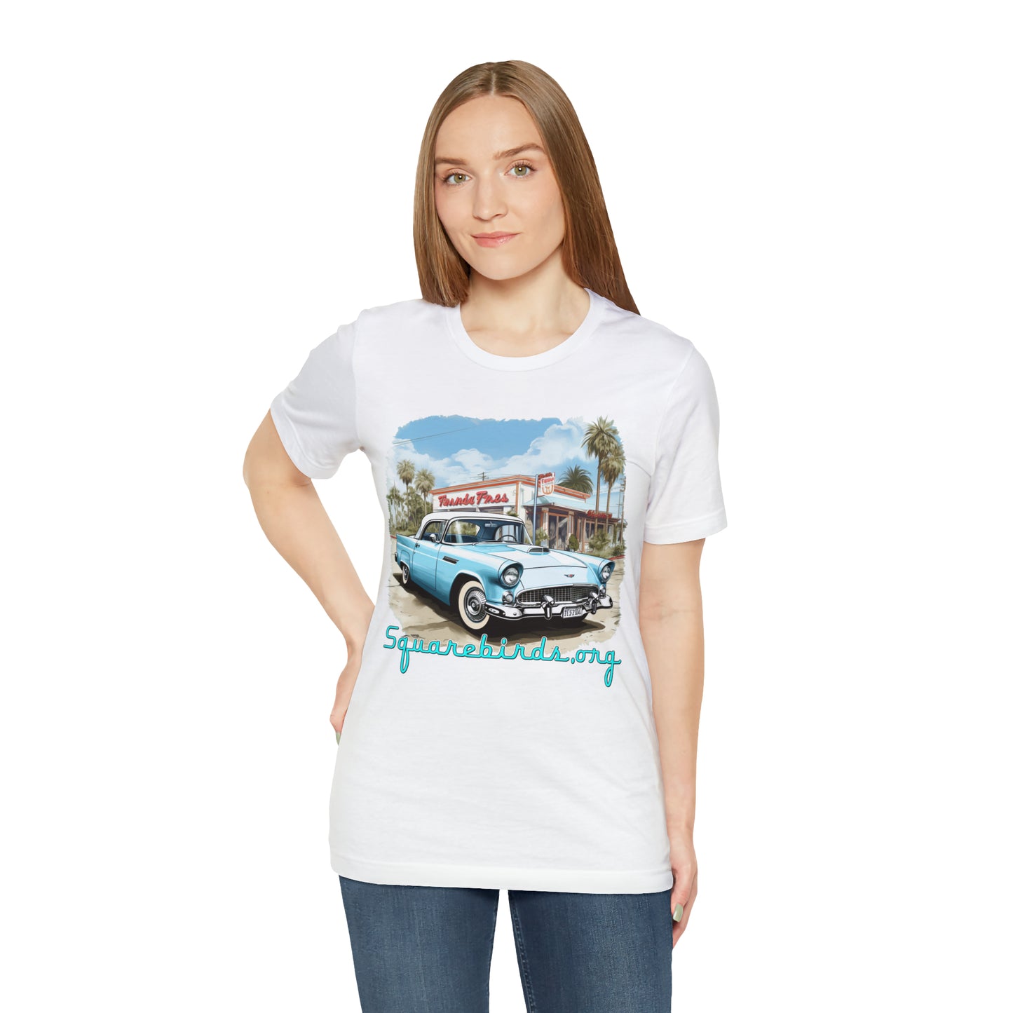 "Squarebird" Unisex Soft Cotton T-Shirt