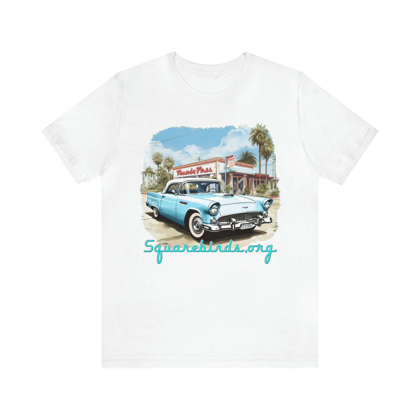 "Squarebird" Unisex Soft Cotton T-Shirt