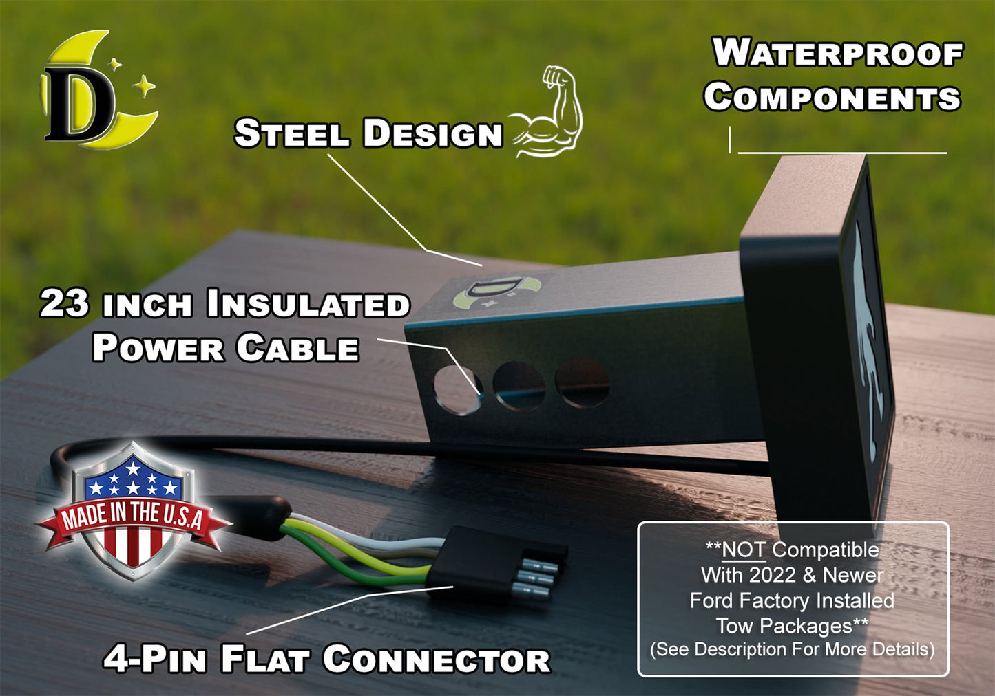 Rakkasan LED Hitch Cover - Brake Light