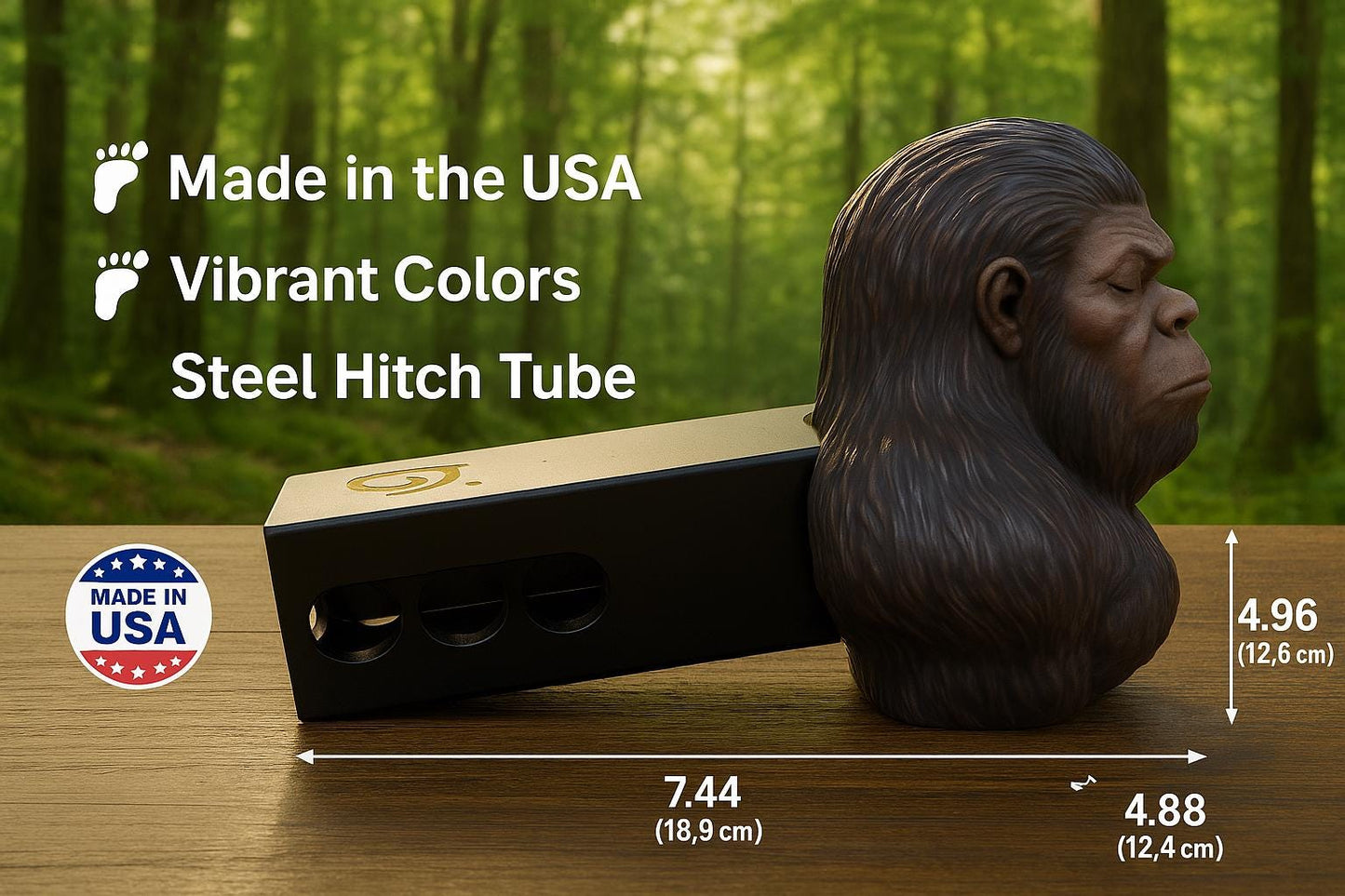 a close up of a fake gorilla head on a table