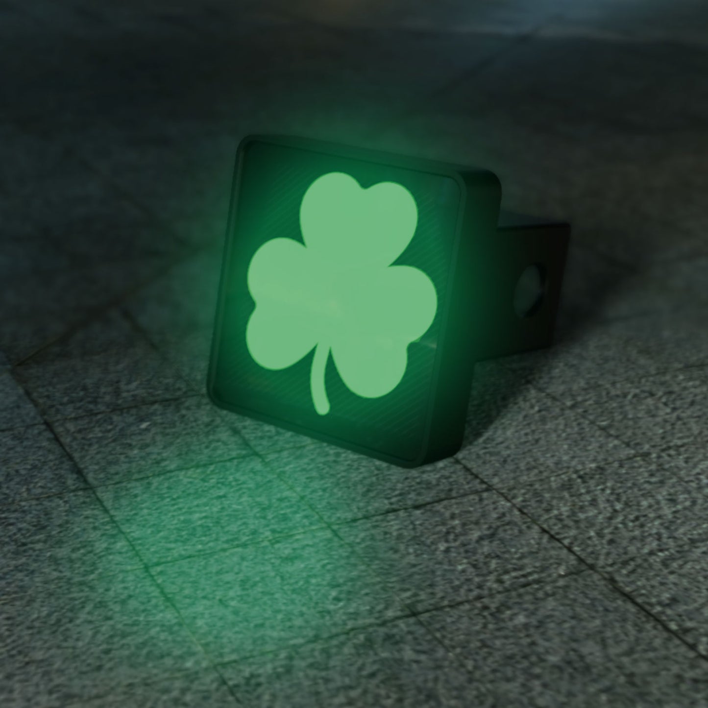 Dual Color Changing Clover Shamrock LED Hitch Cover - Third Brake Light