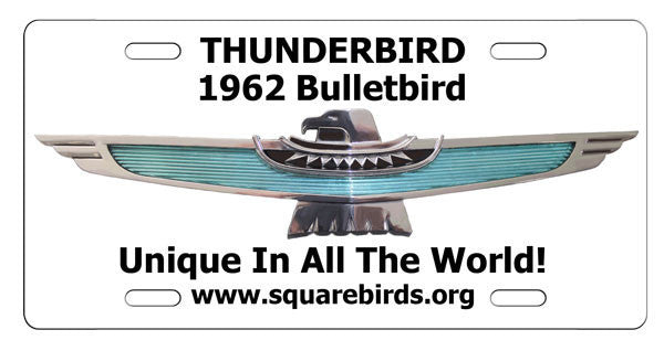 Squarebirds.Org Thunderbird License Plates 1955 - 2005