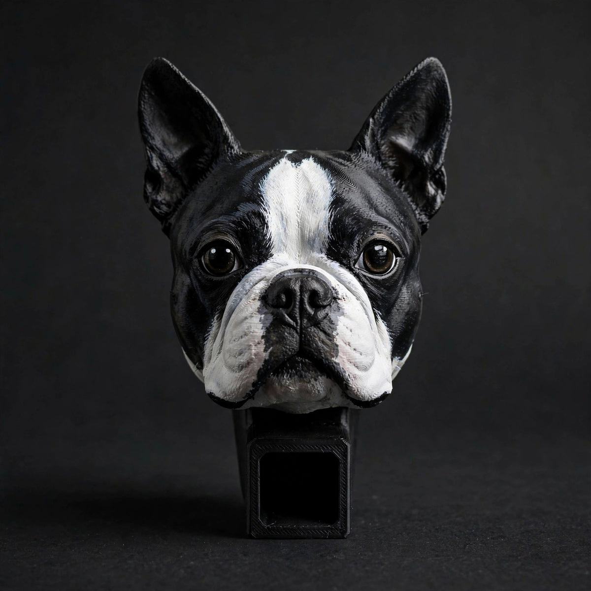 Boston Terrier hand-painted hitch cover from Dreams2things