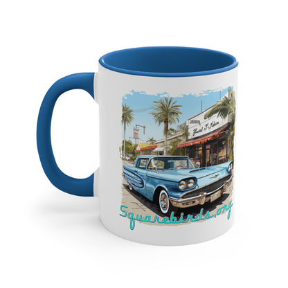"Squarebird" Coffee Mug, 11oz
