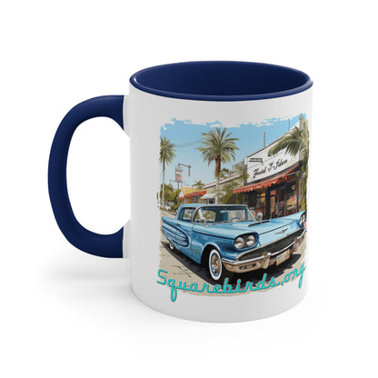 "Squarebird" Coffee Mug, 11oz