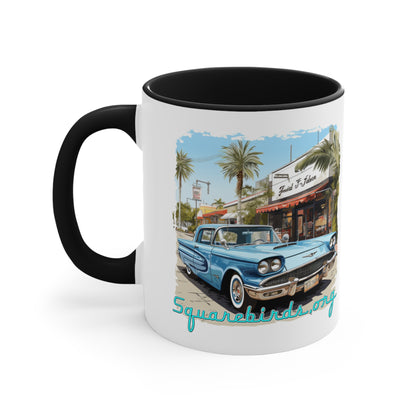"Squarebird" Coffee Mug, 11oz