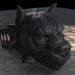 a 3d rendering of a rhino's head on a concrete floor