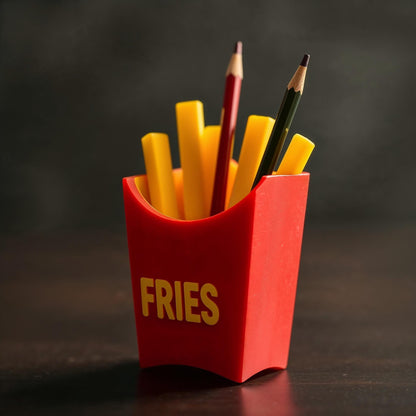 a pencil holder with pencils and pencils in it