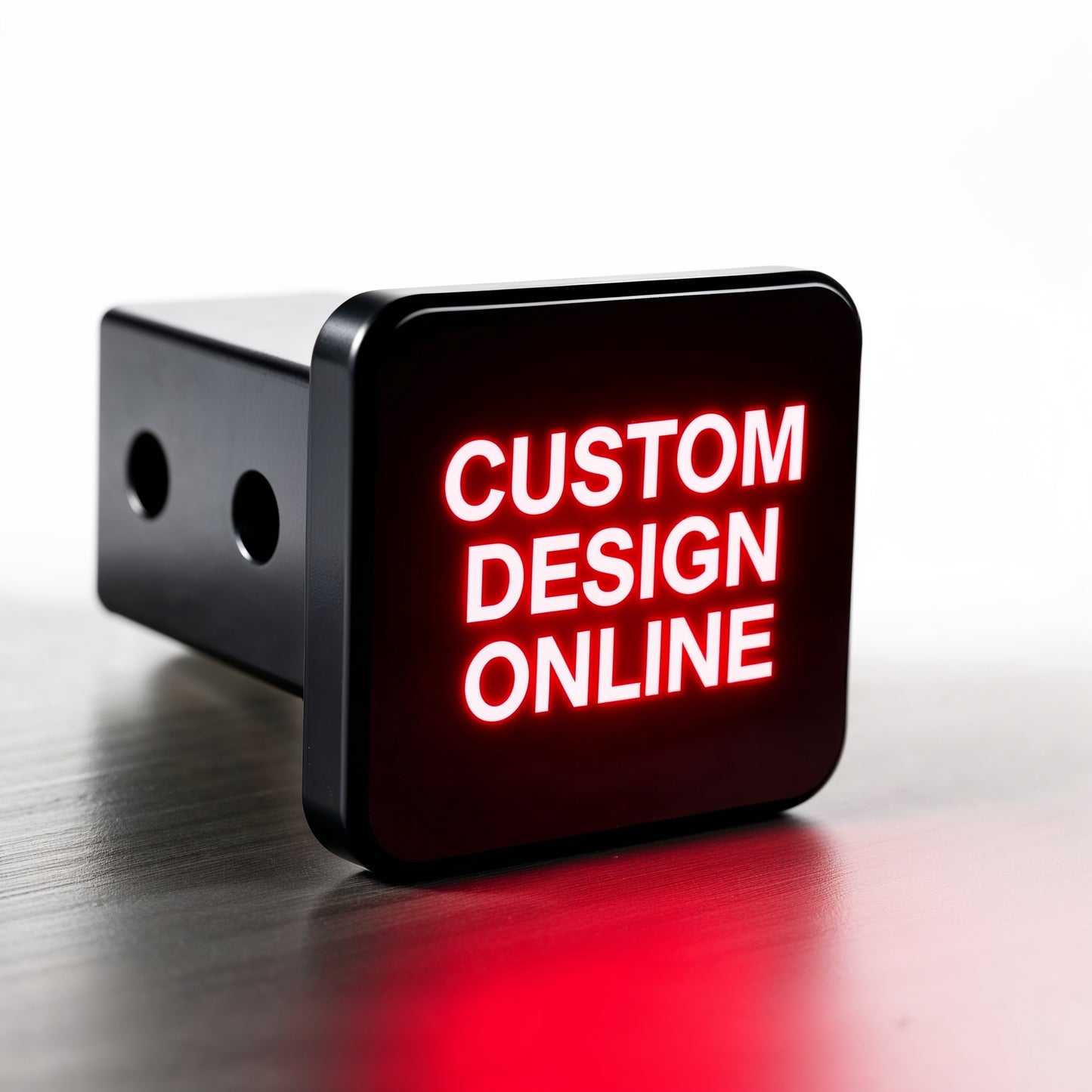 Design and personalize custom hitch cover LED light