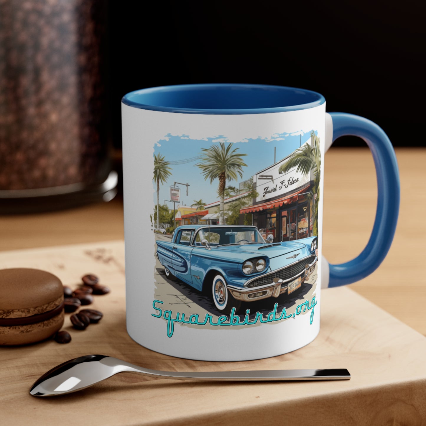 "Squarebird" Coffee Mug, 11oz