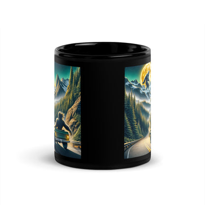 Moonlit Bigfoot Adventure Mug – Pacific Northwest Edition