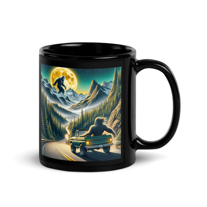 Moonlit Bigfoot Adventure Mug – Pacific Northwest Edition