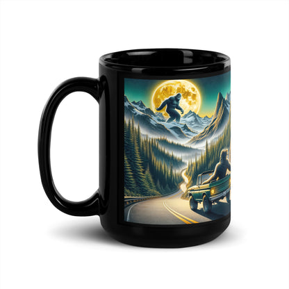 Moonlit Bigfoot Adventure Mug – Pacific Northwest Edition