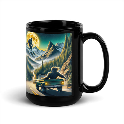 Moonlit Bigfoot Adventure Mug – Pacific Northwest Edition