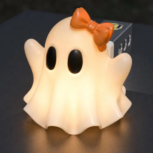 Boo With a Bow Halloween Ghost Hitch Cover with Optional LED Tail Light