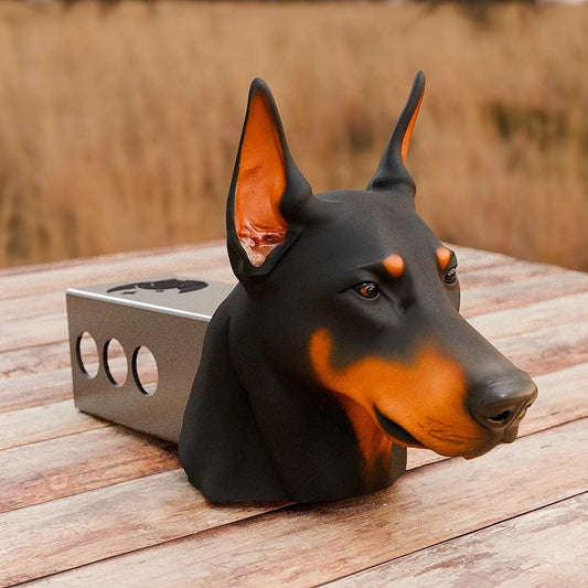 Doberman Hitch Cover for 2 Inch Receiver – Guard Dog Truck Accessory