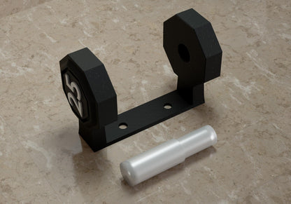 a couple of pieces of metal sitting on top of a counter