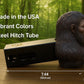 a close up of a fake gorilla head on a table