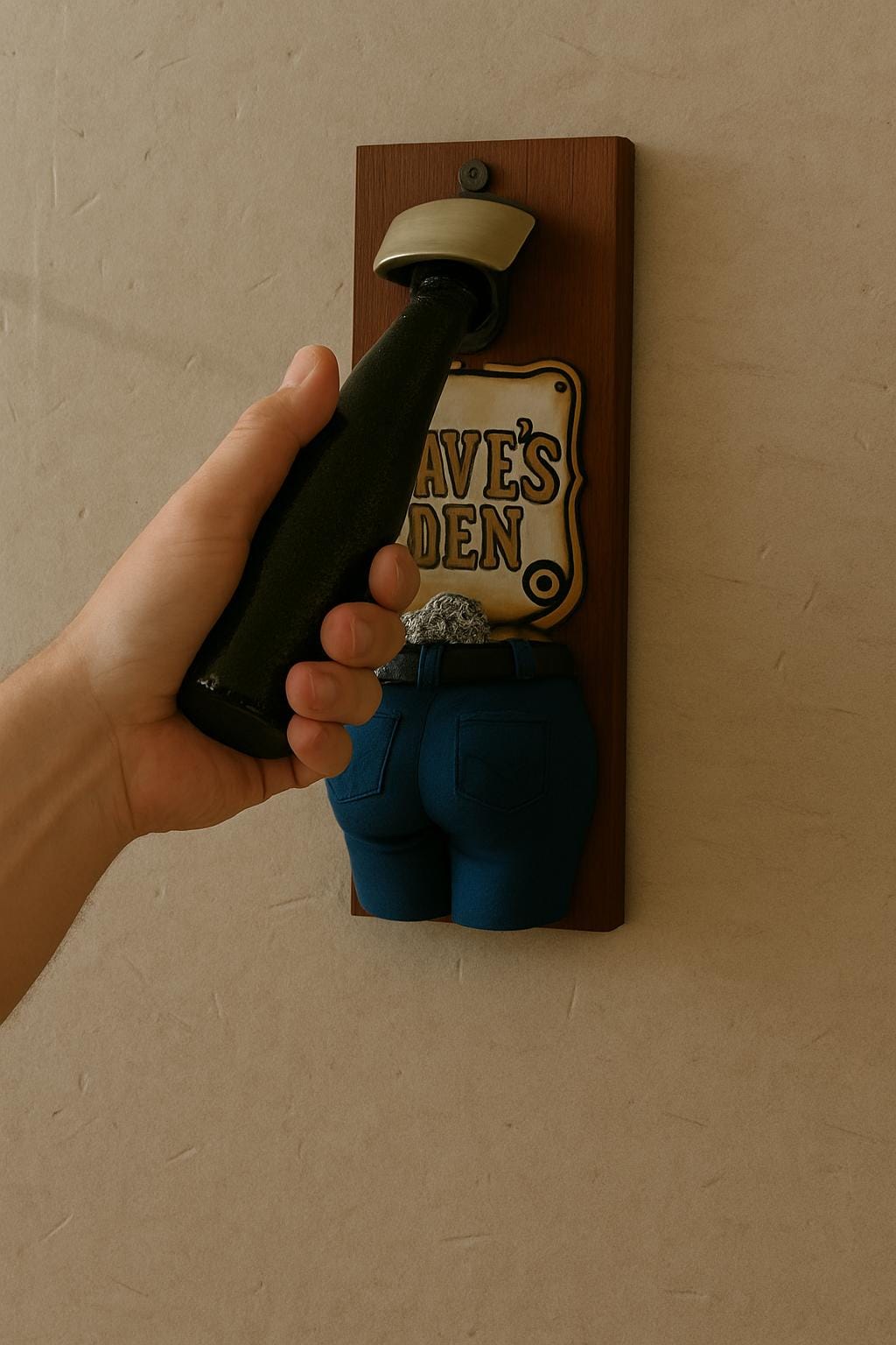 a person is holding a hair dryer in their hand