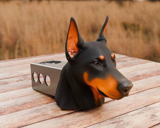 Doberman Hitch Cover for 2 Inch Receiver – Guard Dog Truck Accessory