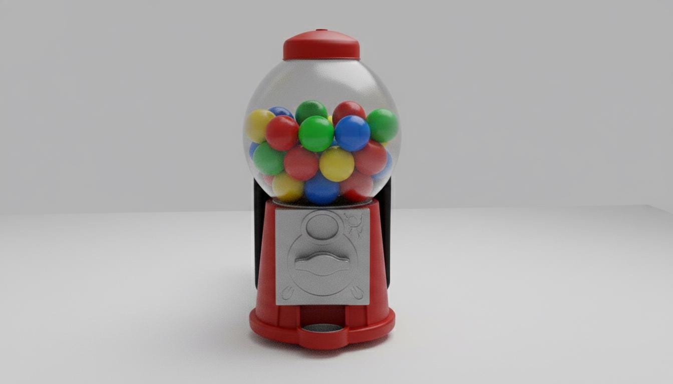 Retro Gumball Hitch Cover 2-Inch Receiver Truck Accessory