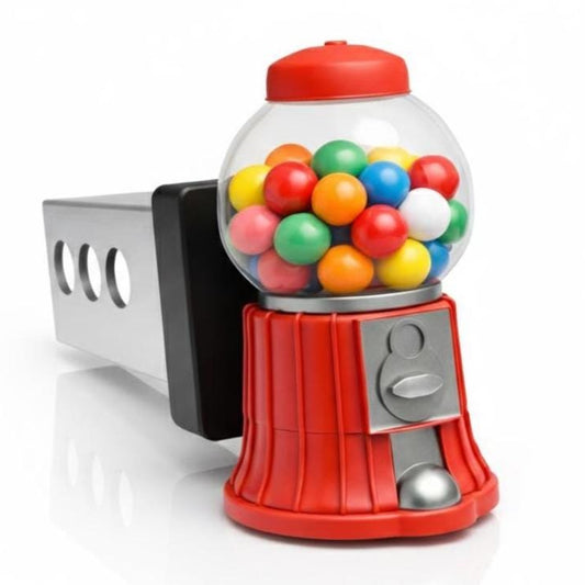 Retro Gumball Hitch Cover 2-Inch Receiver Truck Accessory