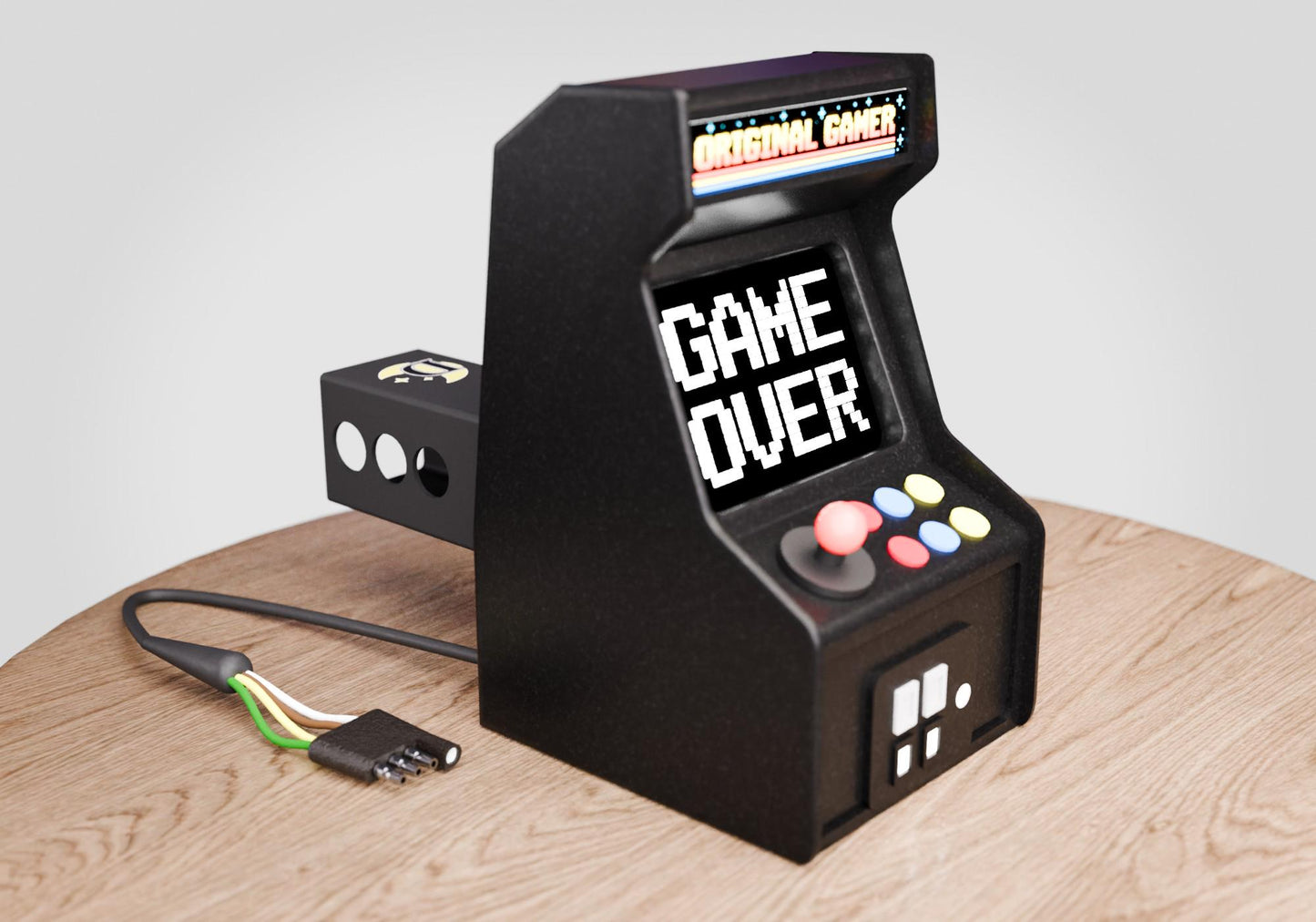 Retro Arcade LED Hitch Cover, Game Over Brake Light, 2 Inch Receiver Gamer Gift