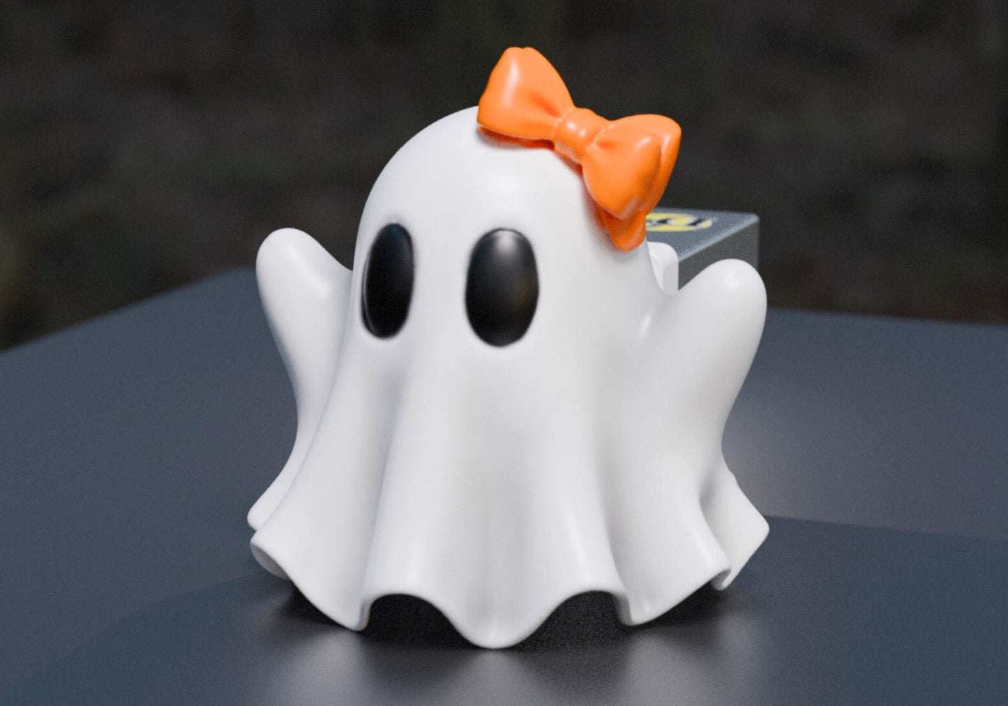 Boo With a Bow Halloween Ghost Hitch Cover