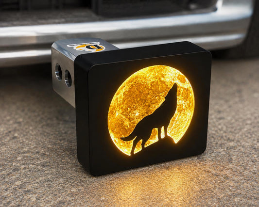 Wolf Moon Illuminated LED Hitch Cover Light