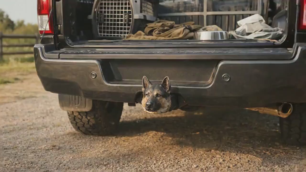 German Shepherd Hitch Cover – Loyal K9 Truck & SUV Accessory for Dog Lovers – 2 Inch Receiver