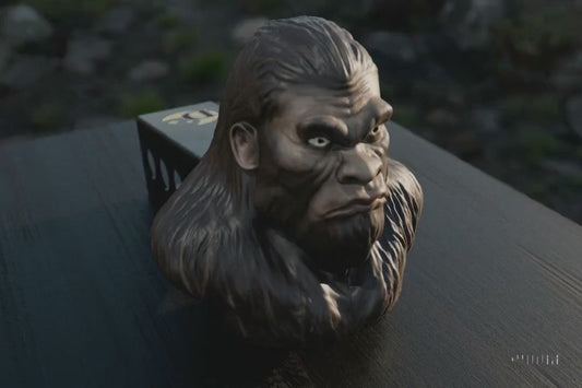 Bigfoot Hitch Cover – Sasquatch Trailer Hitch Plug – Cryptid Truck Accessory
