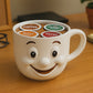 Smiling Mug Coffee Pod Holder – 4‑Slot Personal Desk Organizer, Single‑Serve Pod Compatible, 3D‑Printed
