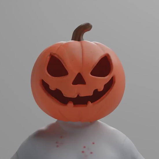 Pumpkin Punk Halloween Figurine – Limited Edition Hand-Painted Collectible