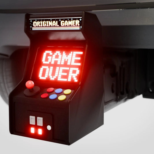 Retro Arcade LED Hitch Cover, 3D Game Over Cabinet with Custom Marquee