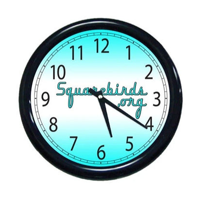 Squarebirds.Org Gradient Wall Clock