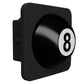 3D 8-Ball Rubber Tow Hitch Plug For 2 inch Receivers