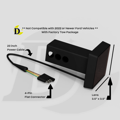 Aquarius Zodiac LED Brake Hitch Cover