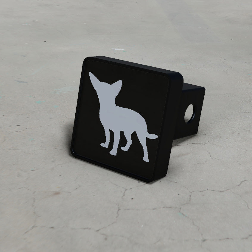 Chihuahua Silhouette LED Hitch Cover - Brake Light