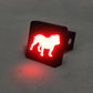 English Bulldog Silhouette LED Hitch Cover - Brake Light