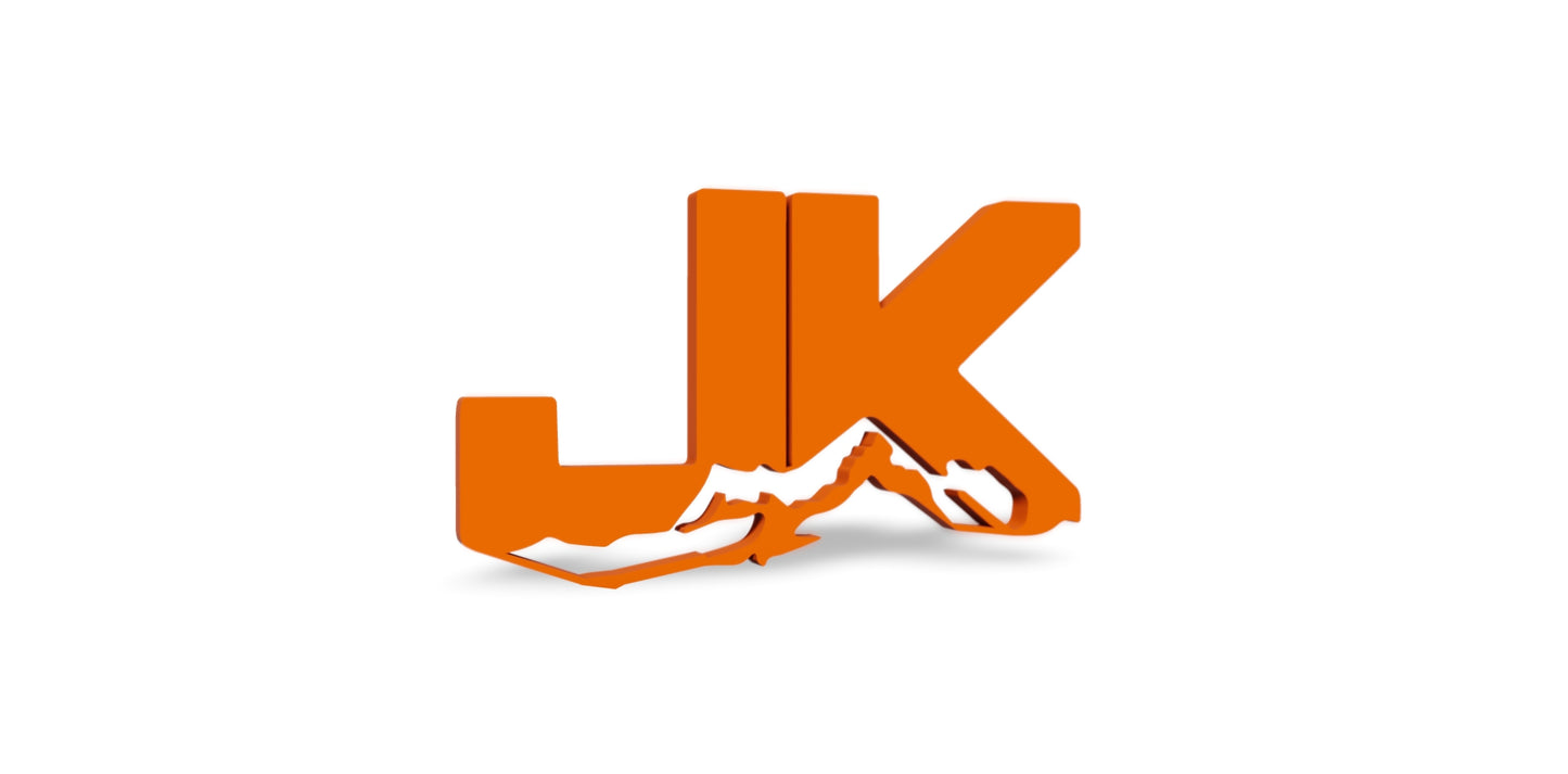 JK 3D Thermoplastic Emblem 5" in. x 3" in.