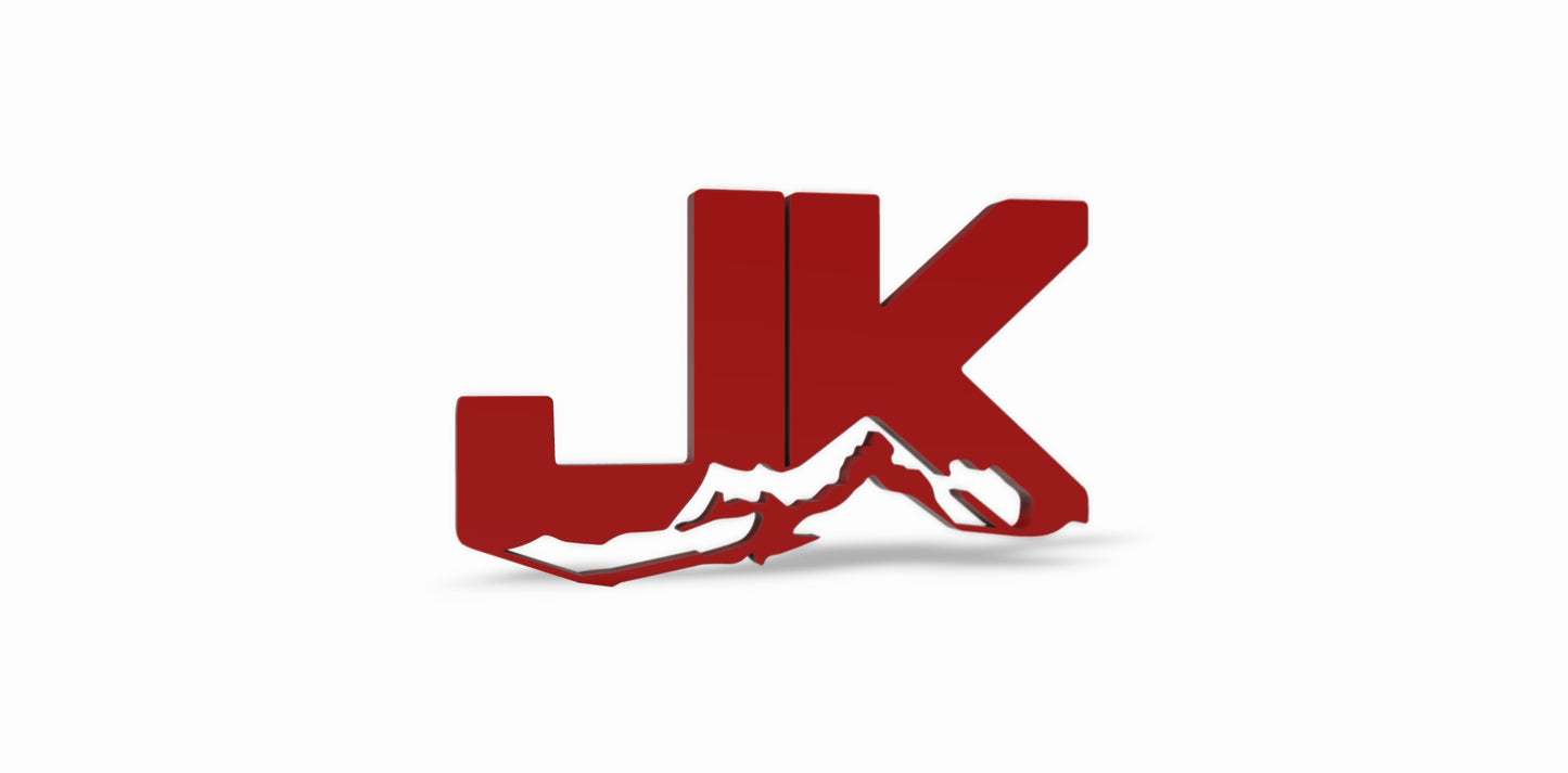 JK 3D Thermoplastic Emblem 5" in. x 3" in.