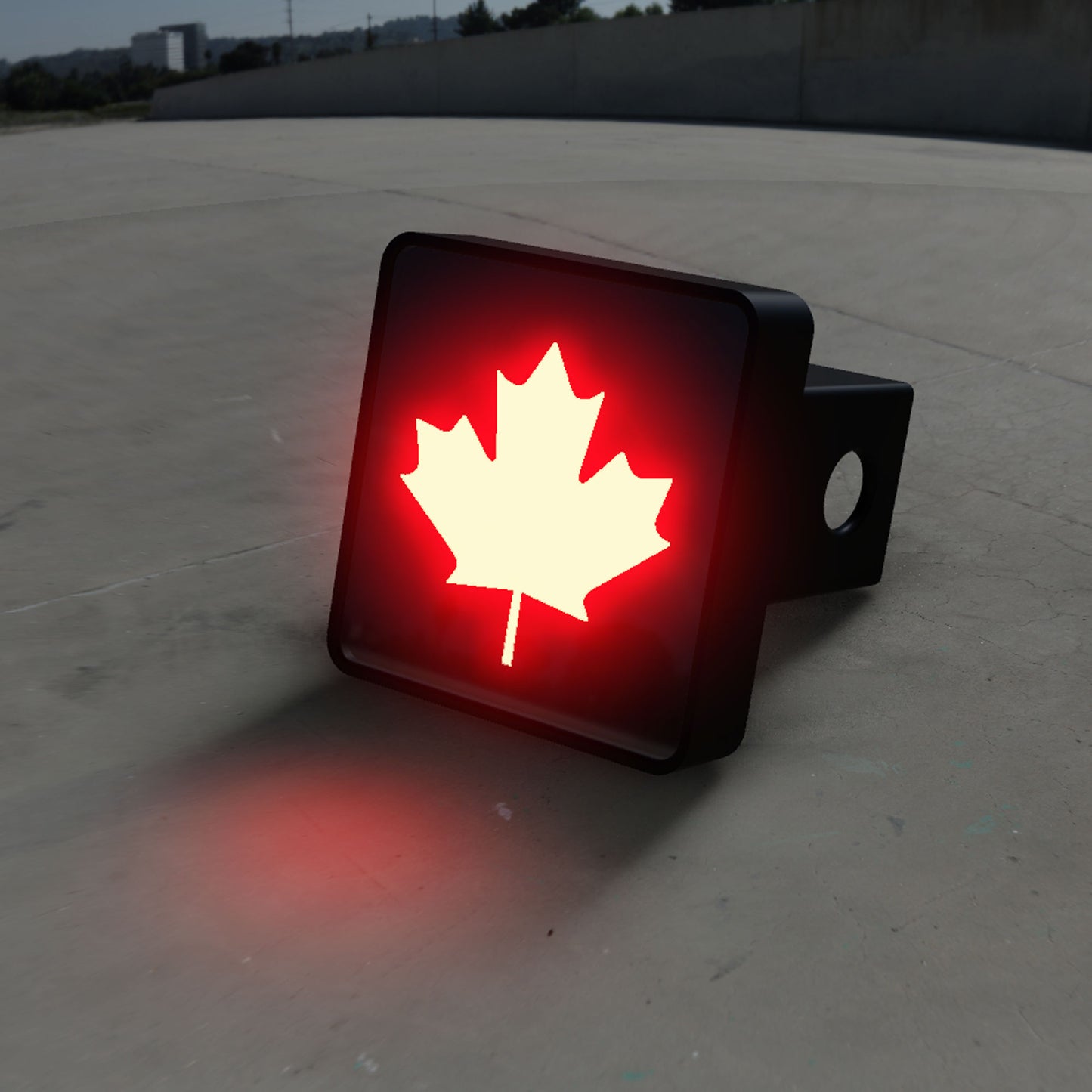 Canadian Maple Leaf LED Hitch Cover - Brake Light