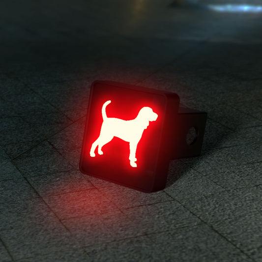 Coonhound Silhouette LED Hitch Cover - Brake Light