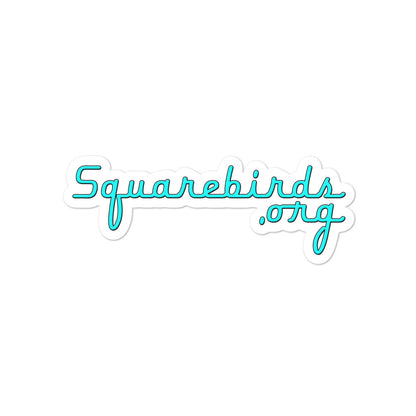 Squarebirds.org Bubble-free stickers