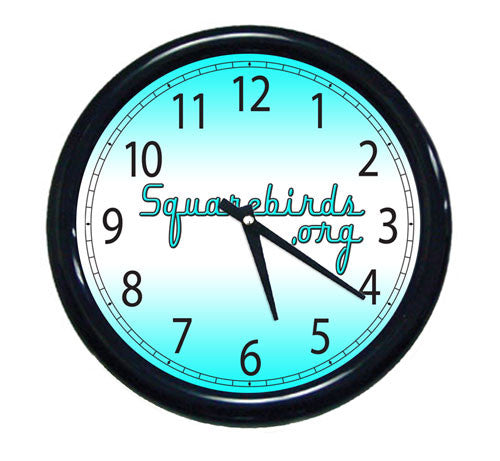 Squarebirds.Org Gradient Wall Clock