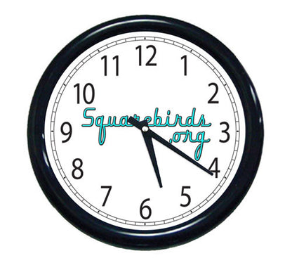 Squarebirds.Org Wall Clock