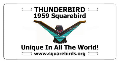 Squarebirds.Org Thunderbird License Plates 1955 - 2005