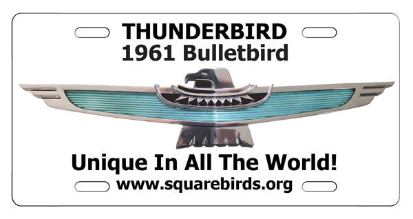 Squarebirds.Org Thunderbird License Plates 1955 - 2005