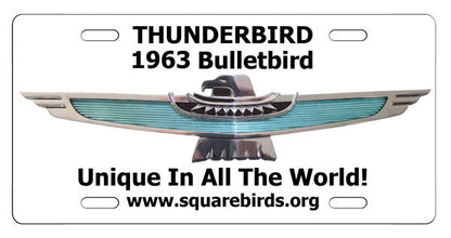 Squarebirds.Org Thunderbird License Plates 1955 - 2005